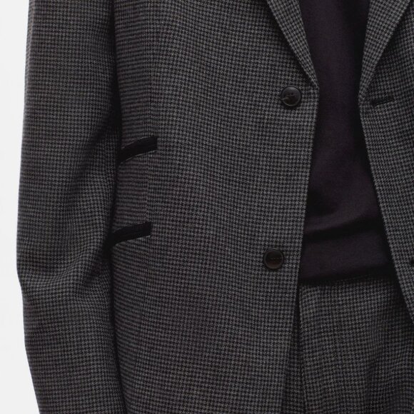 NWT Kotn Wool Laureate Jacket M – Charcoal Houndstooth, - Picture 2 of 6